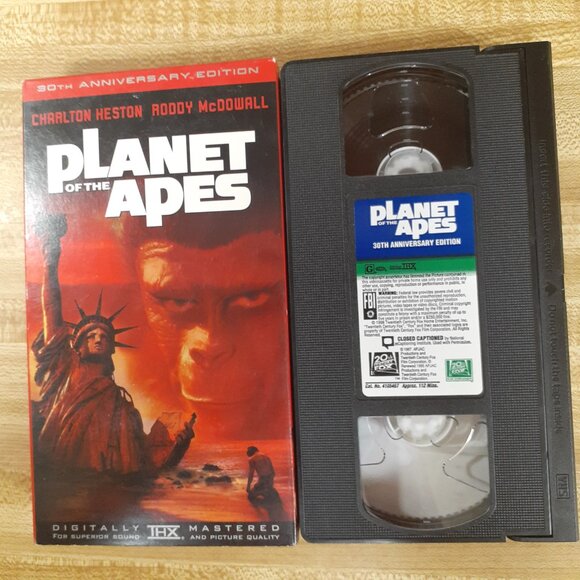Planet of the Apes VHS 1998 30 Anniversary Charlton Heston Roddy McDowall Scifi - Picture 6 of 7